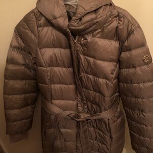 New Michael Kors Chocolate Puffer Jacket